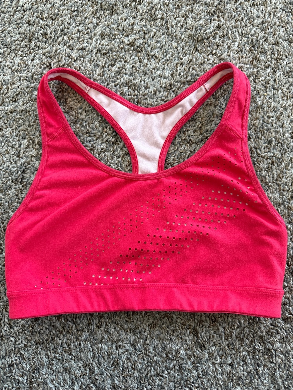 Women’s Hot Pink Racerback Sports Bra